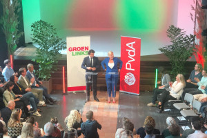 PvdA Leden en GroenLinks leden stemmen massaal voor één lijst de verkiezingen in